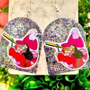 Captain Hook Acrylic Earrings